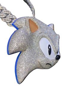 Hermoso Colgante de Plata de Ley 925 con Moissanita Blanca, Colgante Personalizado, Joyería Hip Hop y Otros Colgantes de Diamantes - Product Image 1