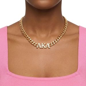 Collier chaîne en or avec pendentif lettre grecque, bijou de mode élégant pour femme, accessoire superposé tendance, cadeau de fête pour dames - Product Image 2