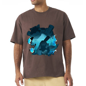 T-shirt unisexe sur mesure, coupe classique, 220 g/m², 100 % coton, imprimé en sérigraphie, respirant, écologique, séchage rapide, style streetwear - Product Image 1