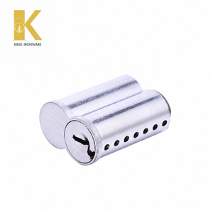 Cilindro SFIC de latón cromado satinado con 7 pines y ranura en B para seguridad de puertas residenciales, con inspección completa de fábrica. - Product Image 4