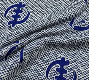 Tela de Algodón Tejida de Peso Medio, Transpirable, de Secado Rápido, Ecológica, con Diseño Geométrico Abstracto Kente en Cera Multicolor Vibrante para - Product Image 1