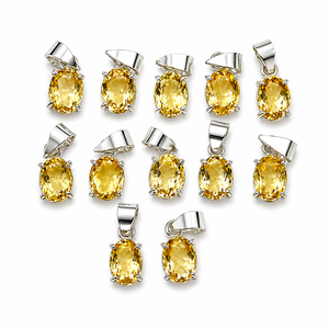 Collier pendentif en cristal de citrine naturelle avec chaîne, pierre précieuse de quartz jaune, bijoux faits à la main, exportation en vrac de cristal Asy du Gujarat - Product Image 3