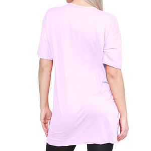 ZZH YF2199 Women's Short Sleeved T-<b>shirt</b> Thin Fit Loose & Slimming 100% Cotton Breathable Trendy & Versatile - Product Image 4