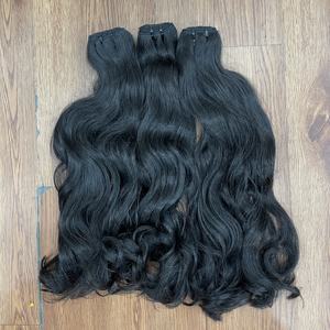 Extensions de cheveux naturels vietnamiens de luxe, texture ondulée, double trame, couleur noir naturel, prêtes à être expédiées - Product Image 1