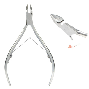 Coupe-cuticules professionnel en acier inoxydable 12,5 mm, à mâchoires biseautées, lame incurvée, pointe aiguisée, pour manucure des doigts - Product Image 3