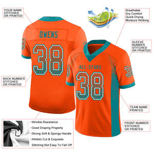 Jersey de Fútbol Americano Personalizado OEM, Sublimado, 100% Poliéster, Uniforme de Equipo Informal Personalizado, Diseño de Ropa Deportiva con Estampado para Jugadores - Product Image 4
