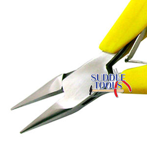 Pince à bec court de 120 mm série LS Light pour bricolage, pince à bec rond demi-ondulé, outils de bijouterie et horlogerie à mors lisses D - Product Image 1