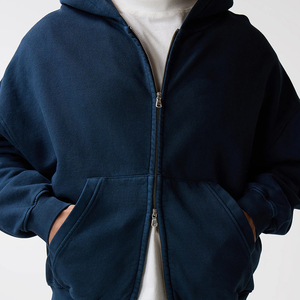 Nouveauté, survêtements pour hommes écologiques, respirants, coupe-vent, couleur unie, sur mesure, 100% coton - Product Image 5