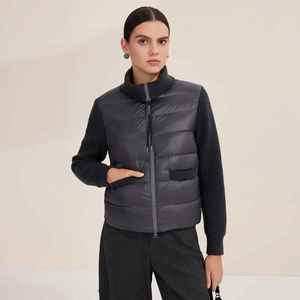 Chaleco Acolchado para Mujer, Chaleco de Punto Sólido sin Mangas con Cuello Alto, Ropa de Invierno, Chaleco Casual Personalizado a la Moda - Product Image 4