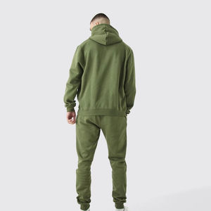 Custom Men's Premium Hooded Jogger <b>Set</b> Soft Cotton Athleisure Wear Private Label OEM Manufacturer - Product Image 2