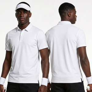 Chemises de golf de luxe pour hommes, respirantes, en nylon et élasthanne, avec impression de logo personnalisé, brodées, absorbantes, séchage rapide, pour la course à pied - Product Image 2