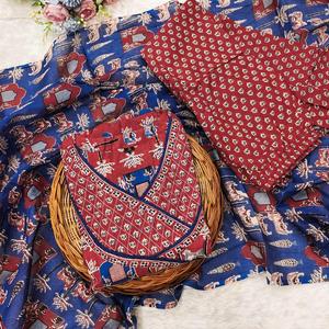 Ensemble de costumes brodés à la main en coton lourd 3 pièces tailles 4XL 8XL Zari tissage mode traditionnelle dentelle Dupatta indien pakistanais - Product Image 4