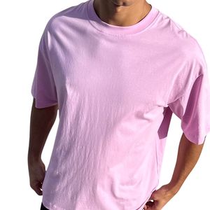 T-shirt décontracté uni pour homme, personnalisable en gros, respirant, léger, confortable, à manches courtes, pour le quotidien, anti-boulochage - Product Image 4