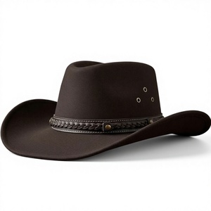 Genuine Leather Cowboy <b>Hat</b>-Customizable Unisex Casual Fashion <b>Hat</b> for Cycling Travel Beach Use All Seasons Wholesale Available - Product Image 1