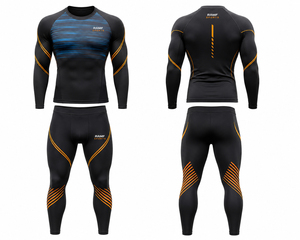 Trajes Deportivos Rash Guard Personalizados con Diseños de Sublimación OEM/ODM, Rash Guard Elástico para BJJ y MMA, Rash Guard para Hombre, Jiu Jitsu - Product Image 4