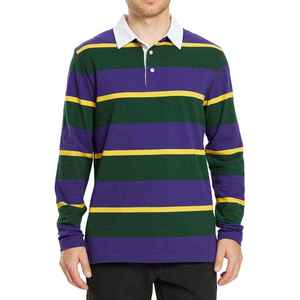 Chemises de rugby pour hommes personnalisées de haute qualité, 100% coton respirant, manches courtes, vêtements de sport OEM, polos - Product Image 3