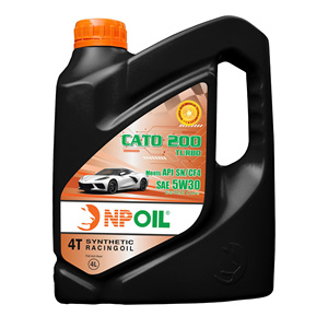 น้ำมันเครื่องยนต์รถยนต์ NPOIL CATO 200 TURBO 5W30 4 ลิตร 5 ลิตร 6 ลิตร น้ำมันเครื่องยนต์ / PCMO / น้ำมันเครื่องยนต์รถยนต์นั่งส่วนบุคคล น้ำมันพื้นฐานและสารเติมแต่งคุณภาพสูง - Product Image 1