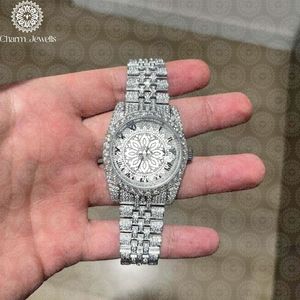 Montre de luxe Charm Jewells en acier inoxydable, boîtier de 38 mm, mouvement mécanique, cadran en cristal saphir, bracelet de mode pour homme de 20 mm, date automatique - Product Image 4