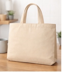 High Quality Custom Color Logo Printed Gusseted Cotton Shopping <b>Bags</b> 100% Cotton Shoulder Handle Gusseted <b>Bag</b> - Product Image 3