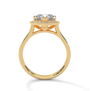 Anillo de Corazón de Alta Joyería a Precio de Fábrica, Hecho de Oro Amarillo Sólido de 14k, Diseño de Corazón con Engaste de Puntas, Disponible al Precio Más Bajo - Product Image 3