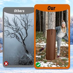 Cubierta Autoadhesiva para Aislamiento de Troncos de Plantas, Protección Invernal con Cordón Ajustable para Raíces de Árboles, Suministros de Jardinería - Product Image 3