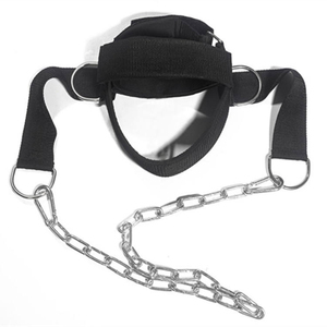 Adjustable Breathable Durable Anti-Slip Weight Lifting Neck <b>Training</b> <b>Head</b> Harness with Neoprene Chain Belt - Product Image 5