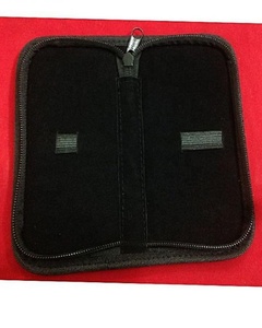 Maquinilla de afeitar de seguridad de mango corto de acero inoxidable con estuche de cuero - Product Image 3