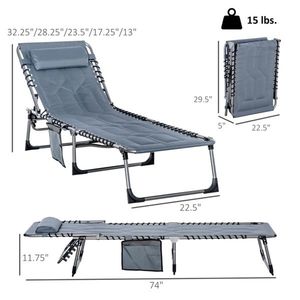Fauteuil pour le bureau et les activités de plein air, pour le camping et la pêche - Product Image 3