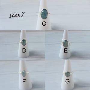 Green Kyanite <b>Ring</b> Sterling Silver Genuine Gemstone <b>Ring</b> Healing Crystal Jewelry <b>Adjustable</b> <b>Ring</b> Gift For Her - Product Image 2