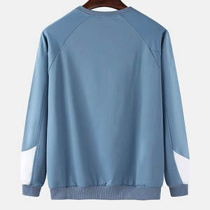 Sudadera Clásica para Hombre, 100% Algodón, Tejido Sólido, Cuello Redondo, Informal, Ligera, Transpirable, Ecológica, Deportiva, para Invierno - Product Image 2