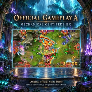 VGAME Mechanisches Centipede EX 5.6 Spielbrett und Software-Kit für Mehrspieler-Insekten-Arcade-Kabinett-Integration - Product Image 3
