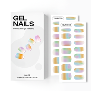 Coréen 100% Real Salon Quality Press on gel nails Gel Nail sticker manucure Wholesale Certified - Product Image 1