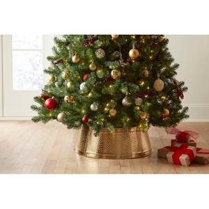 Gold Aluminum Heavy Duty Christmas <b>Tree</b> <b>Stand</b> Modern Farmhouse Rustic Outdoor Christmas Decor - Product Image 2