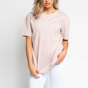 Camiseta Extra Grande de Alta Calidad 100% Algodón para Mujer, de Secado Rápido, Antiarrugas, con Cuello Redondo y Manga Corta - Product Image 4