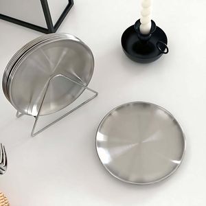 Collection de plateaux de service ovales en acier inoxydable poli pour buffet, élégance et grandeur - Product Image 1
