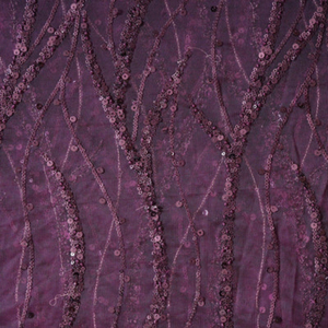 Premium Sequence Embroidery Fabric For Women Fashion Wear Designer <b>Garments</b> Party Wear Dresses Kaftan Abaya Bridal Wear - Product Image 6