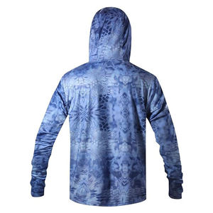 OEM Custom Wholesale Manufacturer Moisture Wicking Sublimated Polyester Fishing <b>Hoodie</b> Bulk Supplier Private Label Tops - Product Image 5
