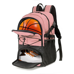 Sac à dos de sport vert sauge avec porte-ballon de basket et poche à chaussures, grand sac de sport imperméable pour la salle de sport et l'école - Product Image 2