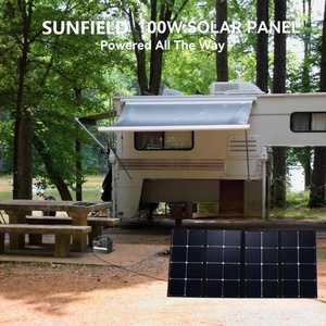 Chargeur Solaire Portable Pliable 100W 17V 20V SunPower <span class=keywords><strong>Maxeon</strong></span> 20% Efficacité Tissu 900D pour Station d'Énergie de Camping - Product Image 4