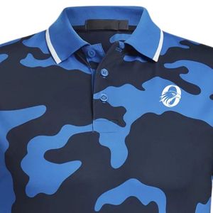 Polo Azul Sublimado para Hombre, Manga Corta, Deportivo, Cómodo, para Golf, Ropa Casual para Entrenamiento al Aire Libre - Product Image 3