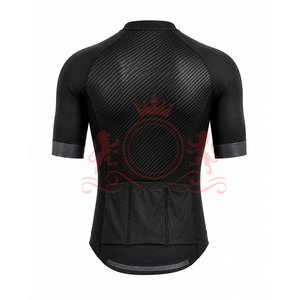 Ensemble maillot et short de cyclisme pour homme, noir, manches courtes, fermeture éclair sur le devant, uniforme de cyclisme pour adultes - Product Image 4