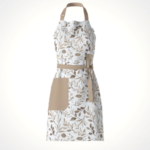 Tablier en coton confortable pour femmes et hommes, sangle de cou réglable et liens à nouer à la taille, tablier de cuisine léger - Product Image 2
