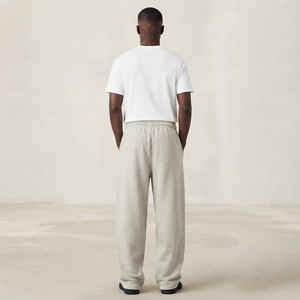 Men's Minimalist Straight Leg Sweatpants Relaxed Fit Custom Logo Soft Canvas Drawstring Casual Lounge Bottoms Side Pockets Quick - Product Image 2
