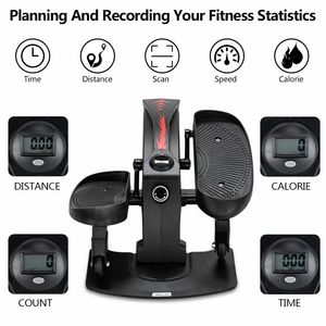 YF Home Gym Cyclette Ellittica Pieghevole Nera e Rossa in ABS e Ferro, Modello Non Elettrico - Product Image 3
