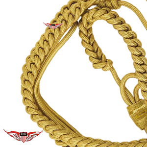 Aiguillette general de hilo metálico trenzado dorado con punta dorada metálica - Product Image 5