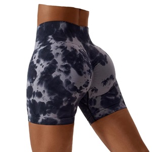 Shorts de yoga taille haute pour femmes, effet push-up, grande taille, avec poches, pour entraînement, gym, course à pied et cyclisme - Product Image 3