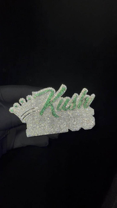 Pendentif Couronne Moissanite Personnalisé Iced Out Bijoux de Luxe Argent Hip Hop Collier Statement Cadeau - Product Image 3