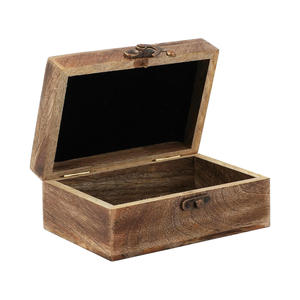 Budget Friendly Wooden Keepsake <b>Box</b> for Wedding <b>Memories</b>, Jewelry, Special Gifts and Personal Treasures with Traditional Carved - Product Image 4