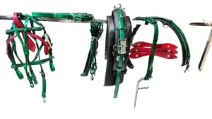 BIOTHENE/<b>LEATHER</b> HORSE <b>HARNESS</b> SET Hybrid Driving <b>Harness</b> with Combination Material for Comfort and Durability - Product Image 4