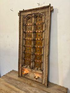 Ventana de Madera Maciza Tallada a Mano, Estilo Moderno Vintage, Decoración para el Hogar, Ecológica, Duradera y Versátil, para Sala de Estar, Dormitorio, Comedor - Product Image 3